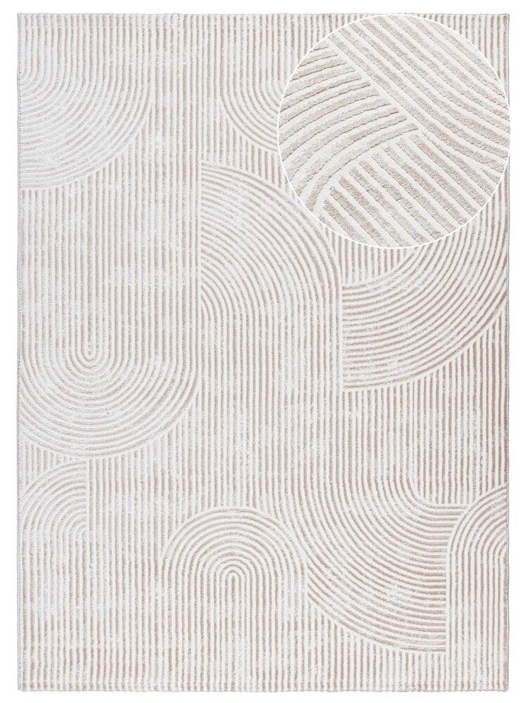 Flycarpets Nara Modern Japandi Stijl Vloerkleed - Beige