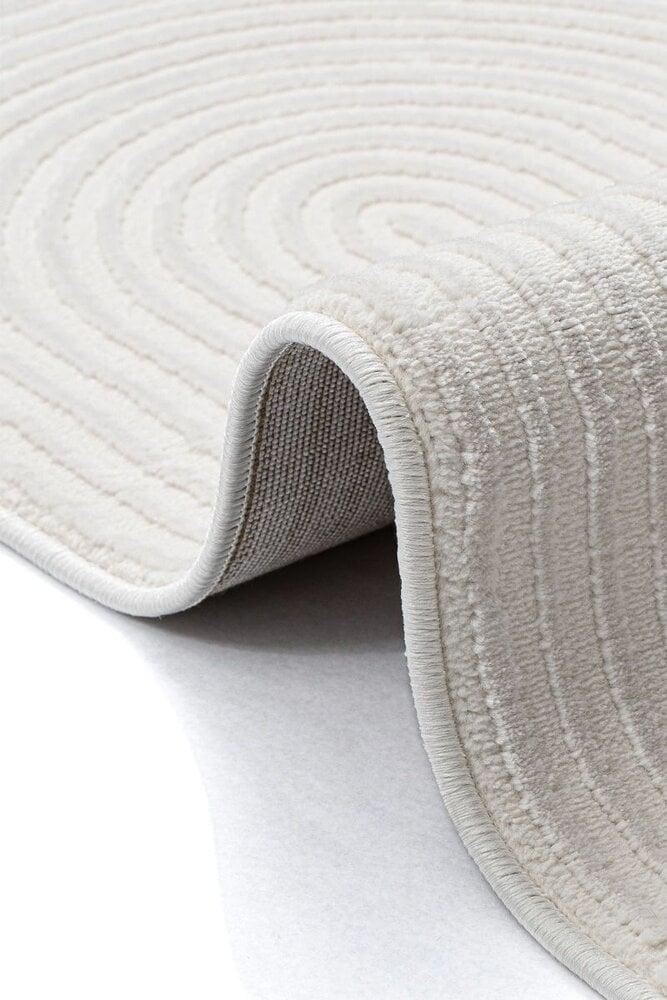 Flycarpets Nara Modern Japandi Stijl Vloerkleed - Crème