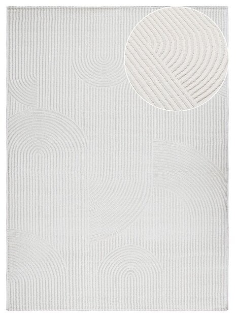 flycarpets Nara Modern Japandi Stijl vloerkleed - Crème flycarpets Nara Modern Japandi Stijl vloerkleed - Crème