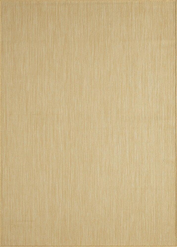 Flycarpets Nilus Laagpolig Effen Geel Vloerkleed - Indoor En Outdoor