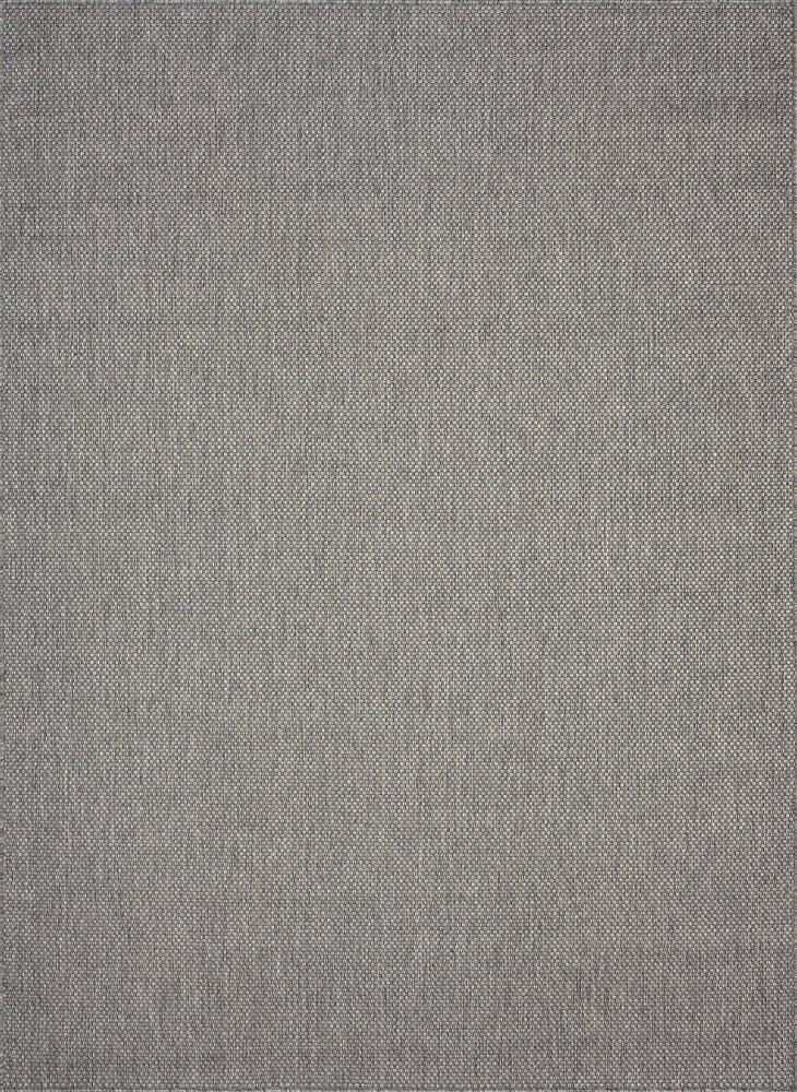 Flycarpets Nilus Laagpolig Effen Grijs Vloerkleed - Indoor En Outdoor