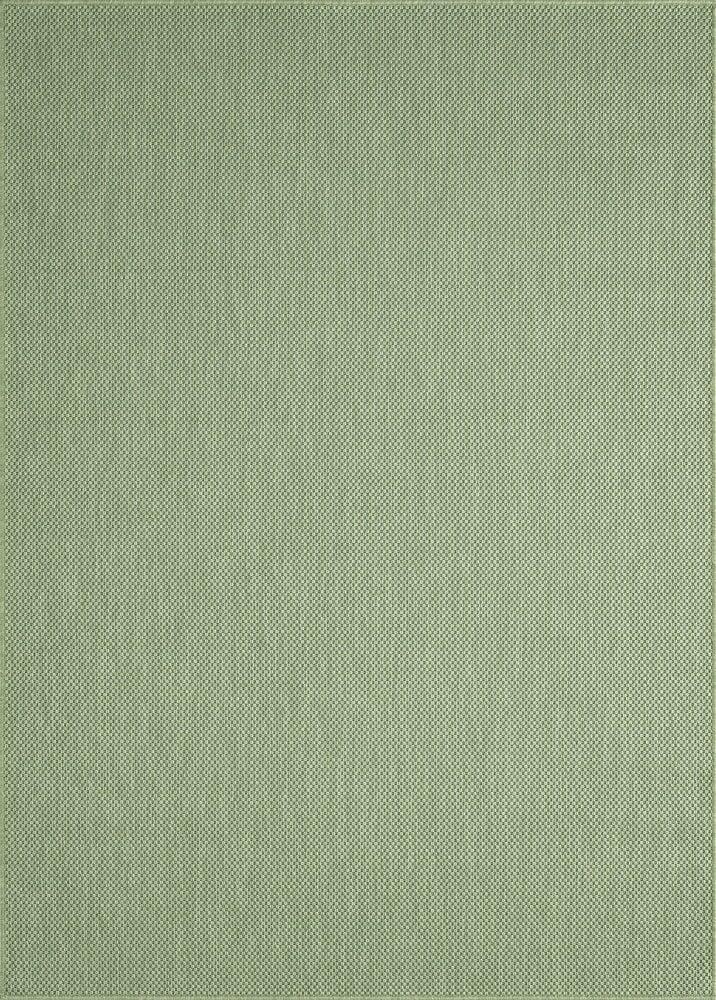 Flycarpets Nilus Laagpolig Effen Groen Vloerkleed - Indoor En Outdoor