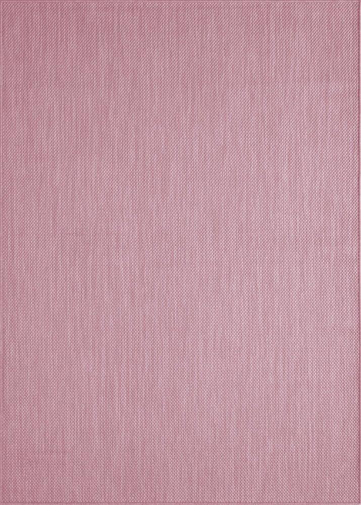 Flycarpets Nilus Laagpolig Effen Roze Vloerkleed - Indoor En Outdoor