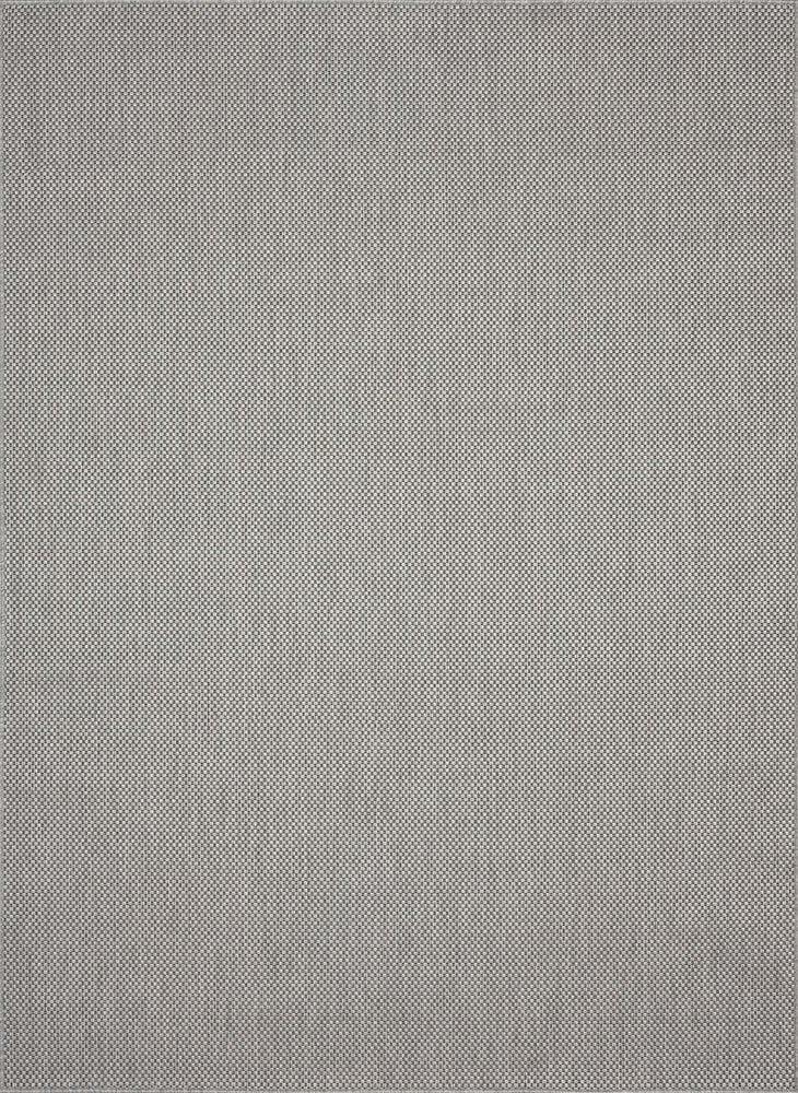 Flycarpets Nilus Laagpolig Effen Zilver Vloerkleed - Indoor En Outdoor