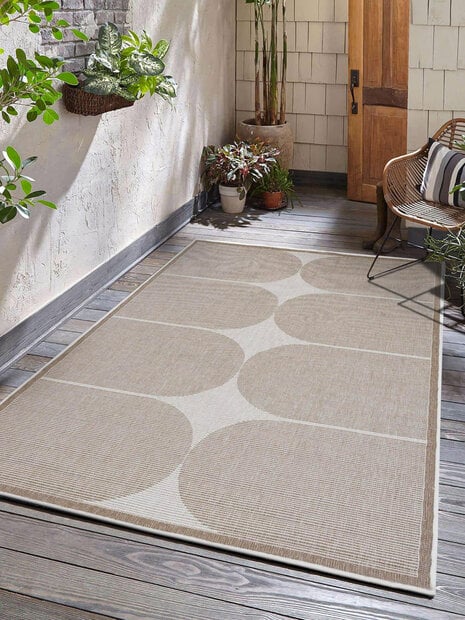 flycarpets Omkeerbaar Binnen- En Buitenkleed - Terrazo Beige/Naturel