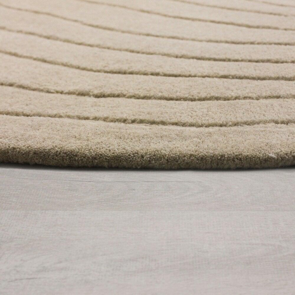 Flycarpets Organisch Wollen Vloerkleed - Puddle Beige