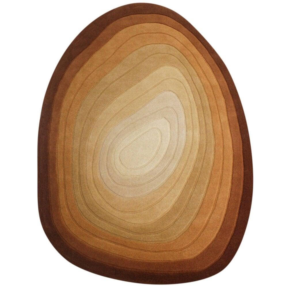 Flycarpets Organisch Wollen Vloerkleed - Puddle Terracotta