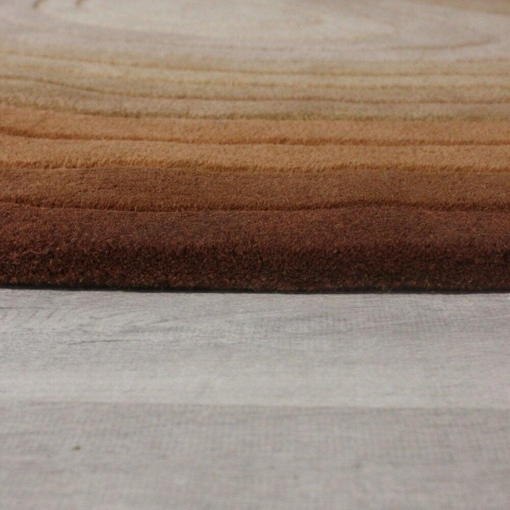 Flycarpets Organisch Wollen Vloerkleed - Puddle Terracotta