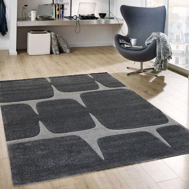 flycarpets Palermo Modern Grijs vloerkleed - Designer