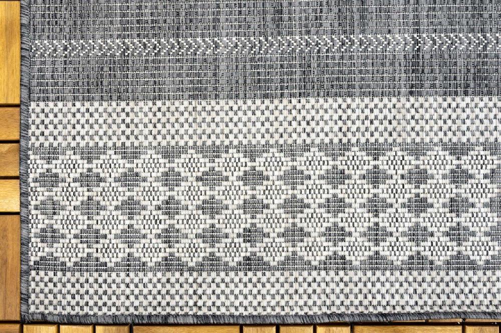 Flycarpets Rio Buitenkleed Indoor & Outdoor Antraciet / Beige