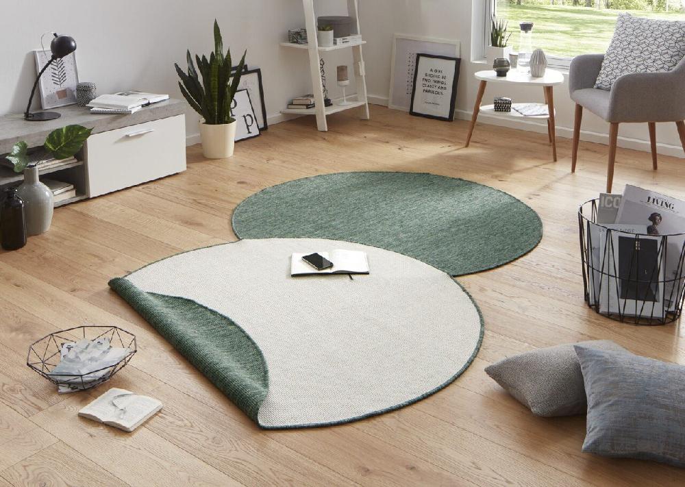 Flycarpets Rond Binnen & Buiten Omkeerbaar Vloerkleed - Miami Groen