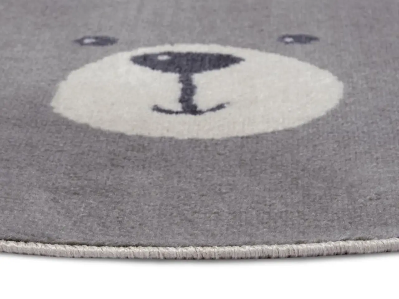 Flycarpets Rond Kindervloerkleed - Adventures Beer Crème/Grijs