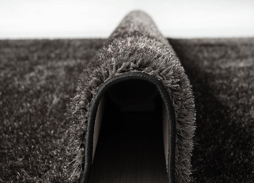 Flycarpets Rosia Vloerkleed - Effen Uni & Wasbaar Hoogpolig - Antraciet