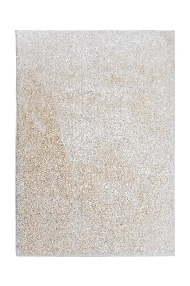 Flycarpets Rosia Vloerkleed - Effen Uni & Wasbaar Hoogpolig - Crème