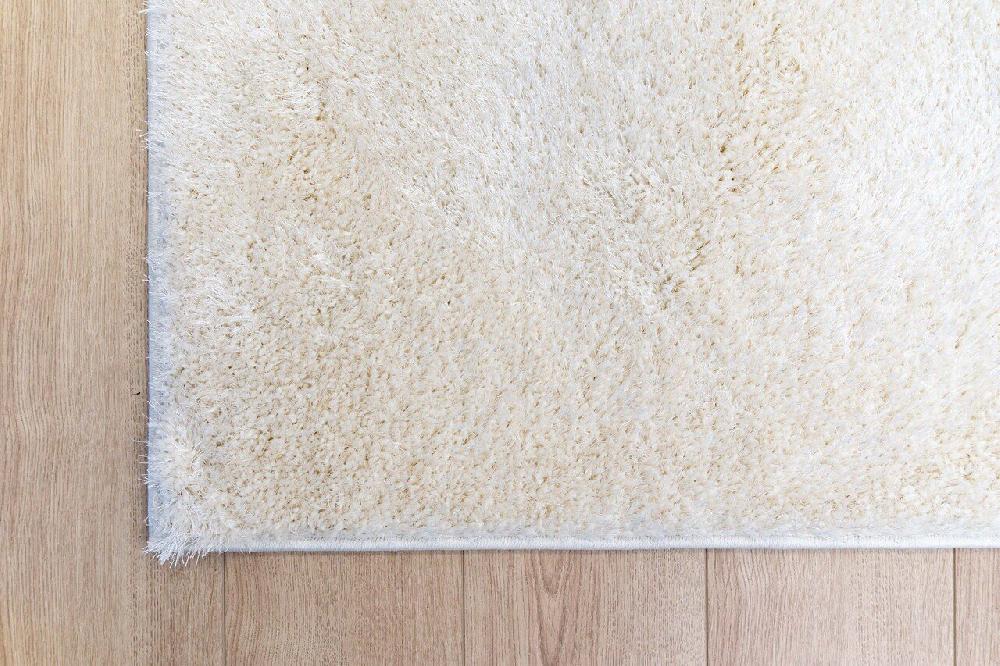 Flycarpets Rosia Vloerkleed - Effen Uni & Wasbaar Hoogpolig - Crème