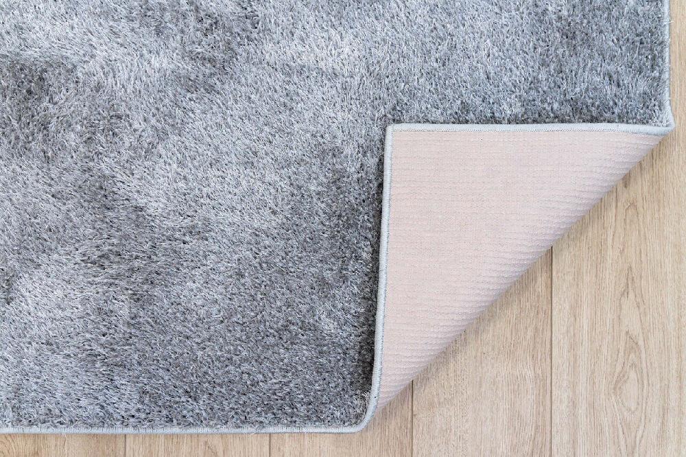 Flycarpets Rosia Vloerkleed - Effen Uni & Wasbaar Hoogpolig - Grijs