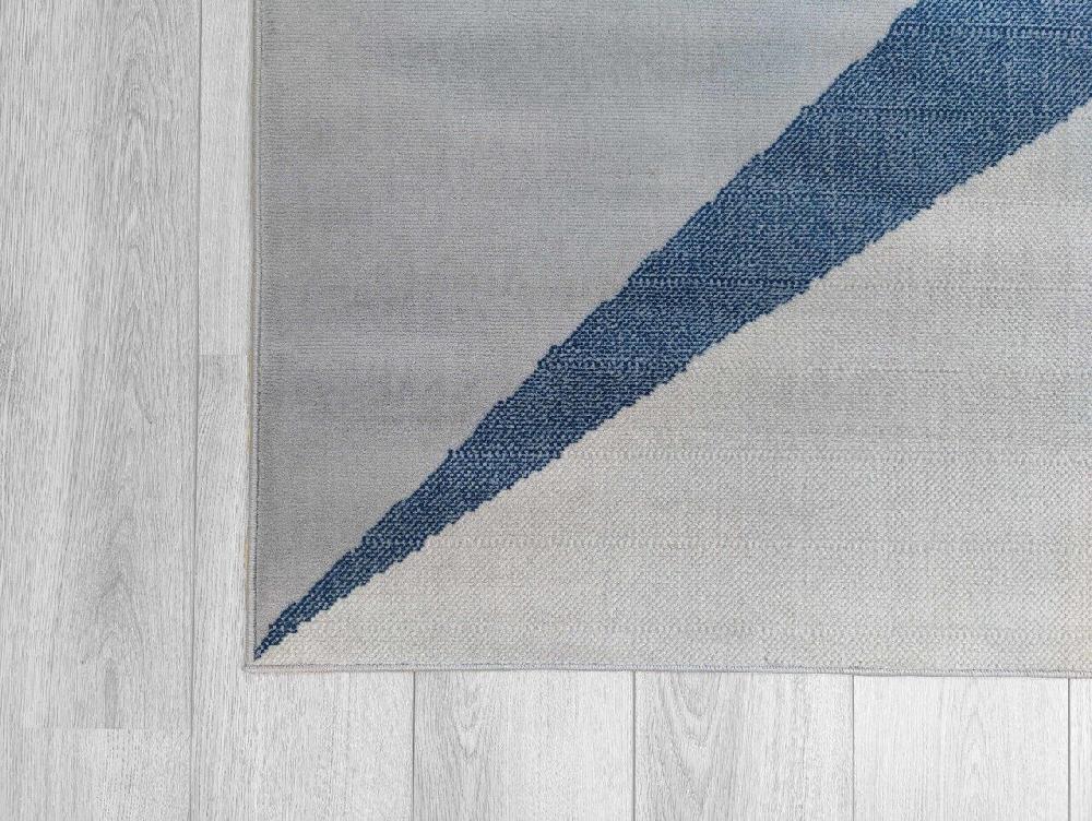 Flycarpets Sarande Modern Grijs / Blauw Vloerkleed - Geo