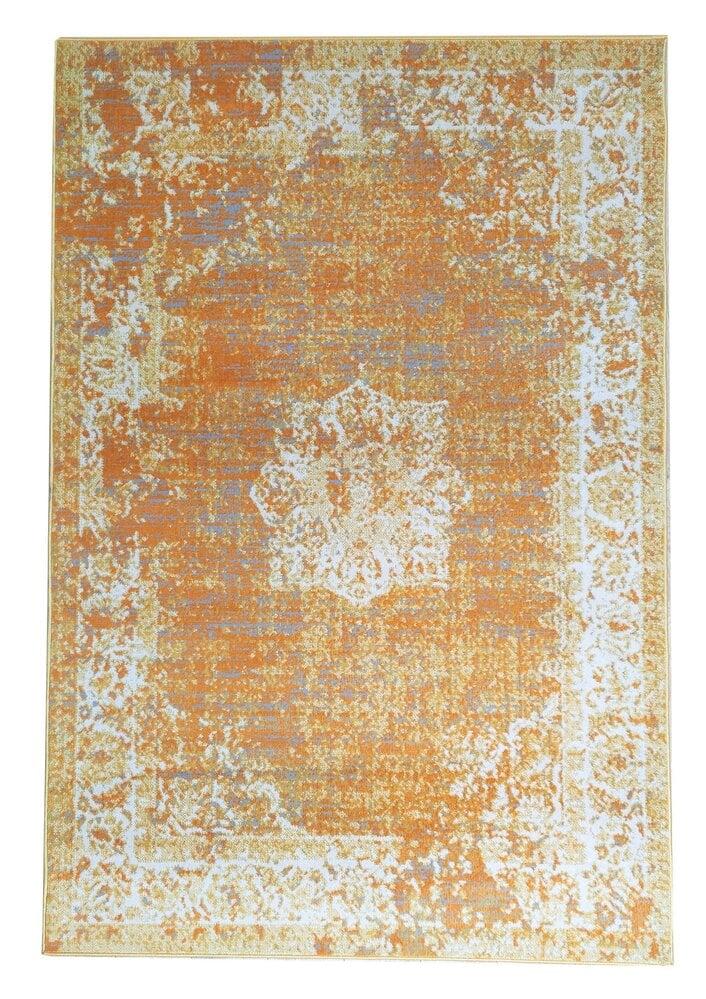 Flycarpets Sarande Vintage Geel Vloerkleed - Medaillon