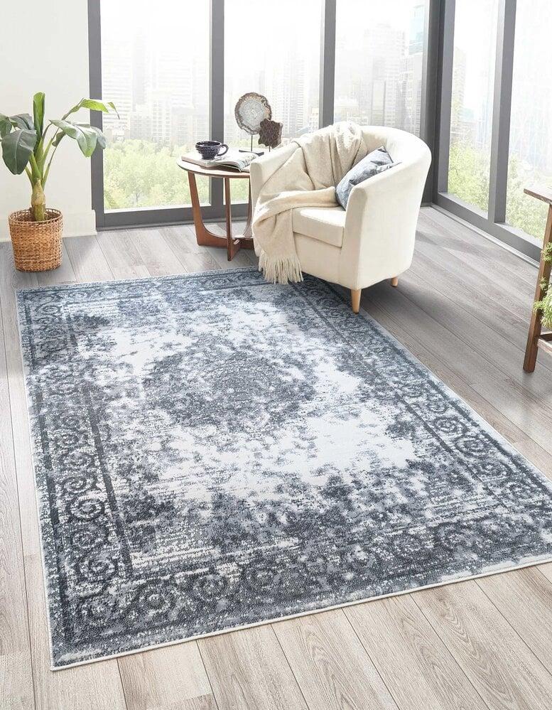 Flycarpets Sarande Vintage Grijs Vloerkleed - Medaillon