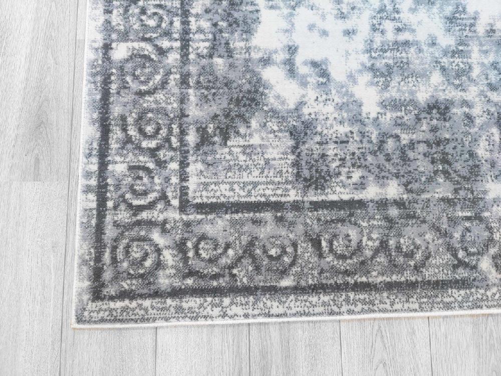 Flycarpets Sarande Vintage Grijs Vloerkleed - Medaillon