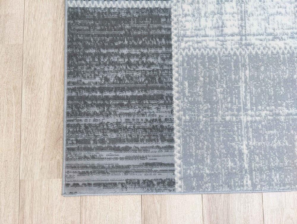 Flycarpets Sarande Vintage Grijs Vloerkleed - Patchwork Design