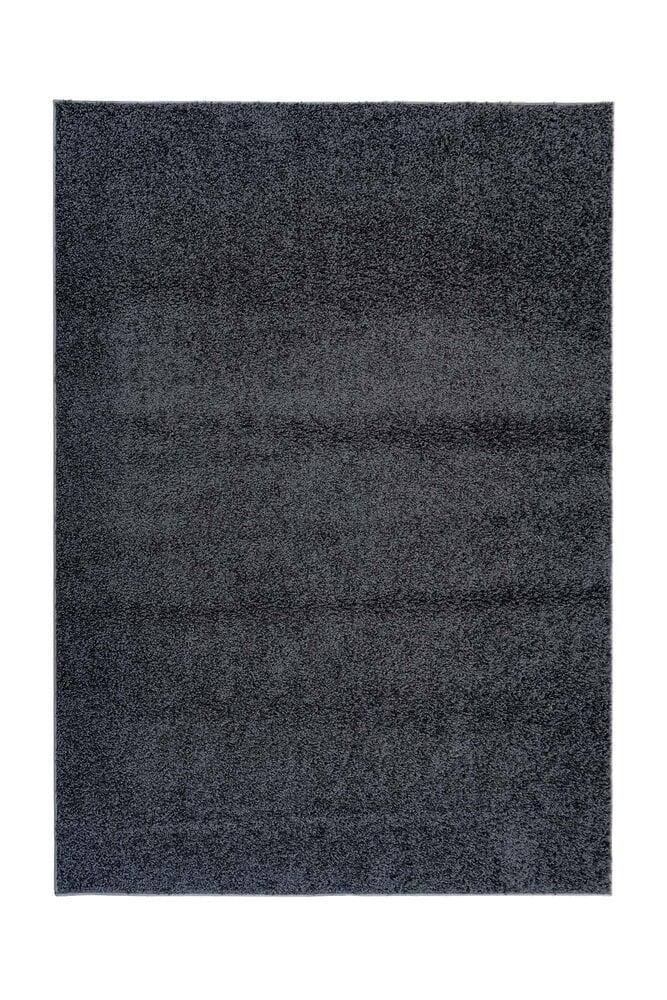 Flycarpets Sida Vloerkleed - Effen Hoogpolig & Wasbaar - Antraciet