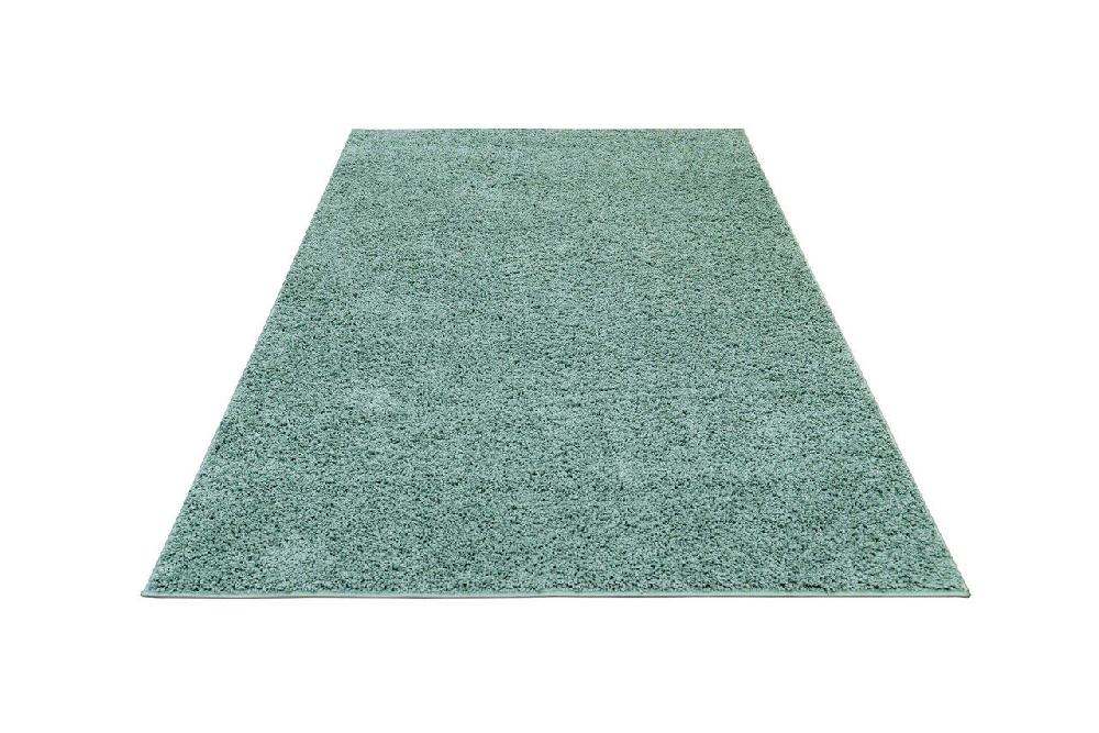 Flycarpets Sida Vloerkleed - Effen Hoogpolig & Wasbaar - Groen