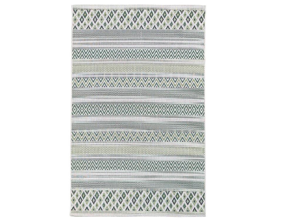 Flycarpets Sunset Indoor & Outdoor Groen Vloerkleed - Grafisch