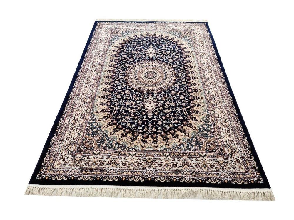 Flycarpets Tachmahal Klassiek Blauw Vloerkleed - Medaillon