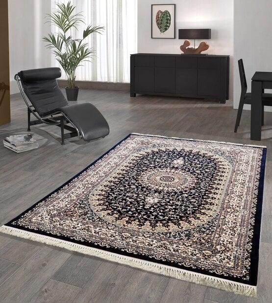 flycarpets Tachmahal Klassiek Blauw vloerkleed - Medaillon