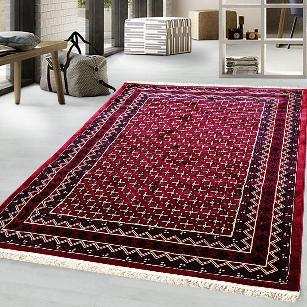 Flycarpets Tachmahal Klassiek Rood Vloerkleed - Medaillon