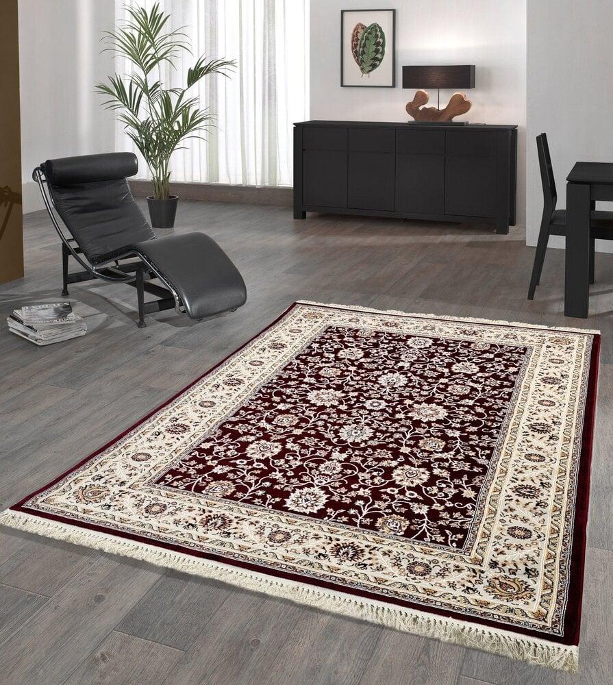 Flycarpets Tachmahal Klassiek Rood Vloerkleed - Medaillon