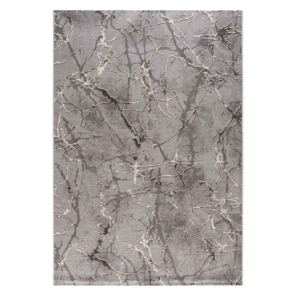 Flycarpets Tamara Vloerkleed - Marmer Design Modern Laagpolig - Grijs