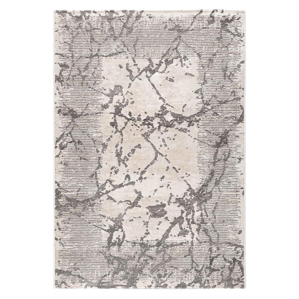 Flycarpets Tamara Vloerkleed - Marmer Design Modern Laagpolig - Grijs