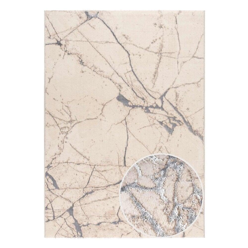 Flycarpets Ursula Modern Zilver Vloerkleed - Designer