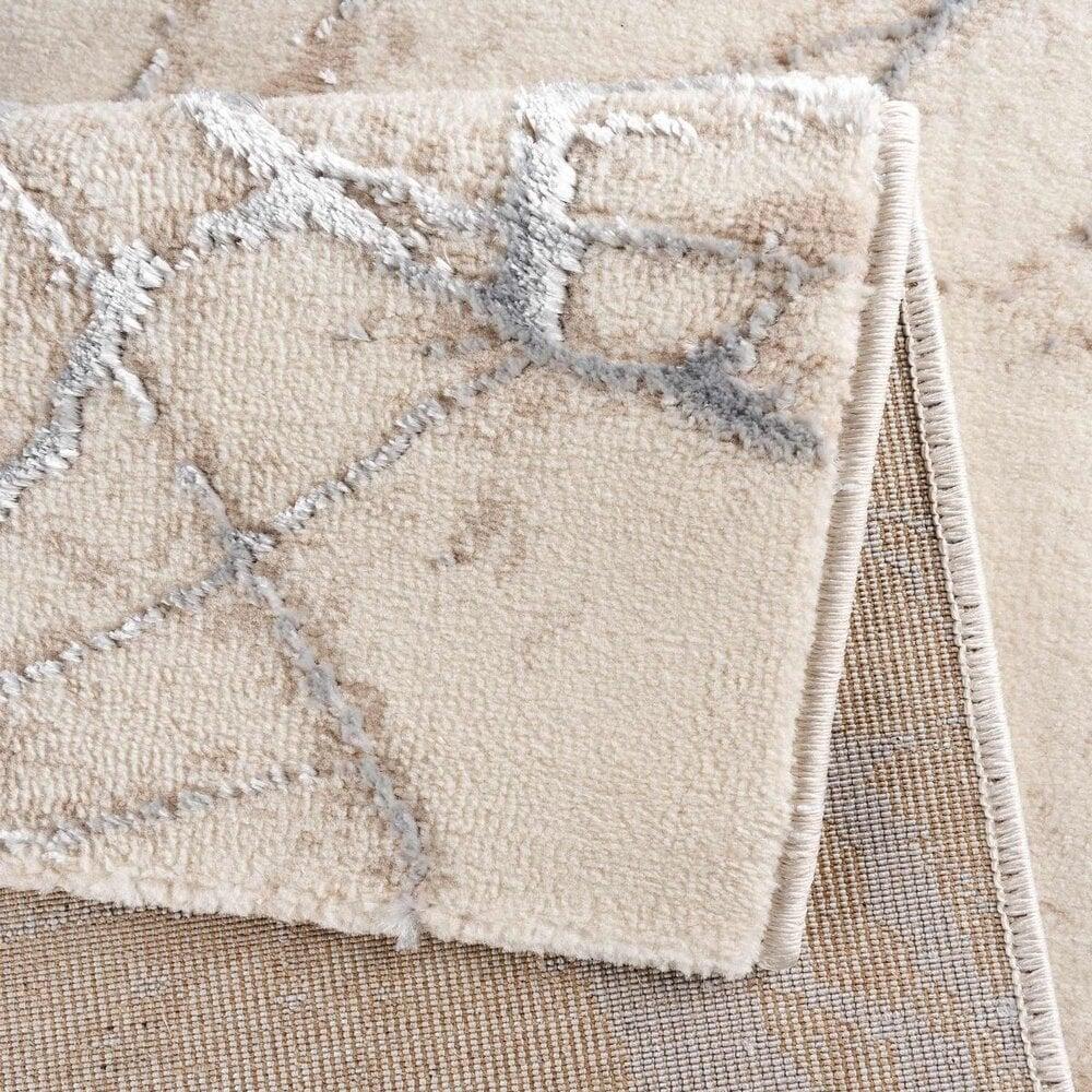 Flycarpets Ursula Modern Zilver Vloerkleed - Designer