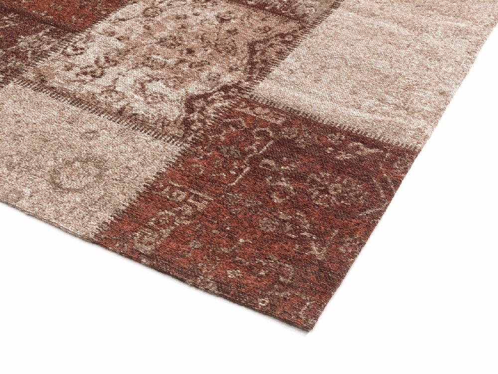 Flycarpets Van Gogh Collection Vintage Taupe / Koper Vloerkleed - Patchwork