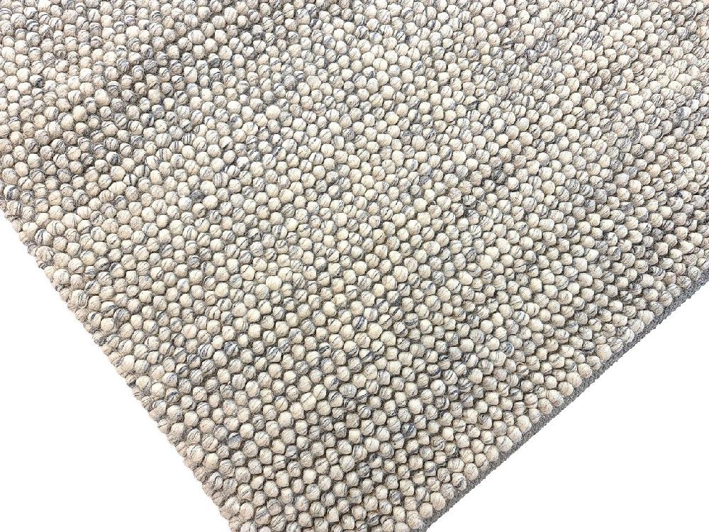 Flycarpets Ventura Bolletjes Grijs / Crème Handgemaakt Vloerkleed