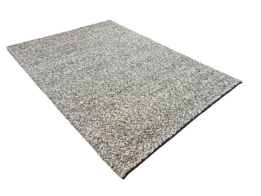 Flycarpets Ventura Bolletjes Grijs Handgemaakt Vloerkleed