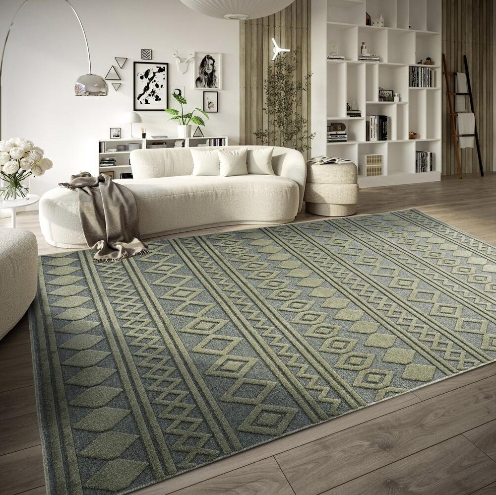 Flycarpets Villeroy & Boch - Laagpolig Vloerkleed - Catherine Naturel - Jungle Groen