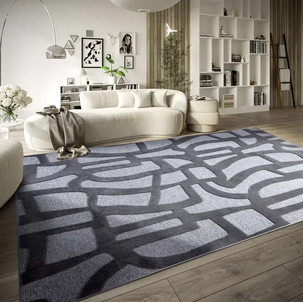 flycarpets Villeroy & Boch - Laagpolig vloerkleed - Therese - Antraciet