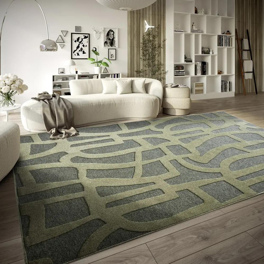 Flycarpets Villeroy & Boch - Laagpolig Vloerkleed - Therese - Jungle Groen