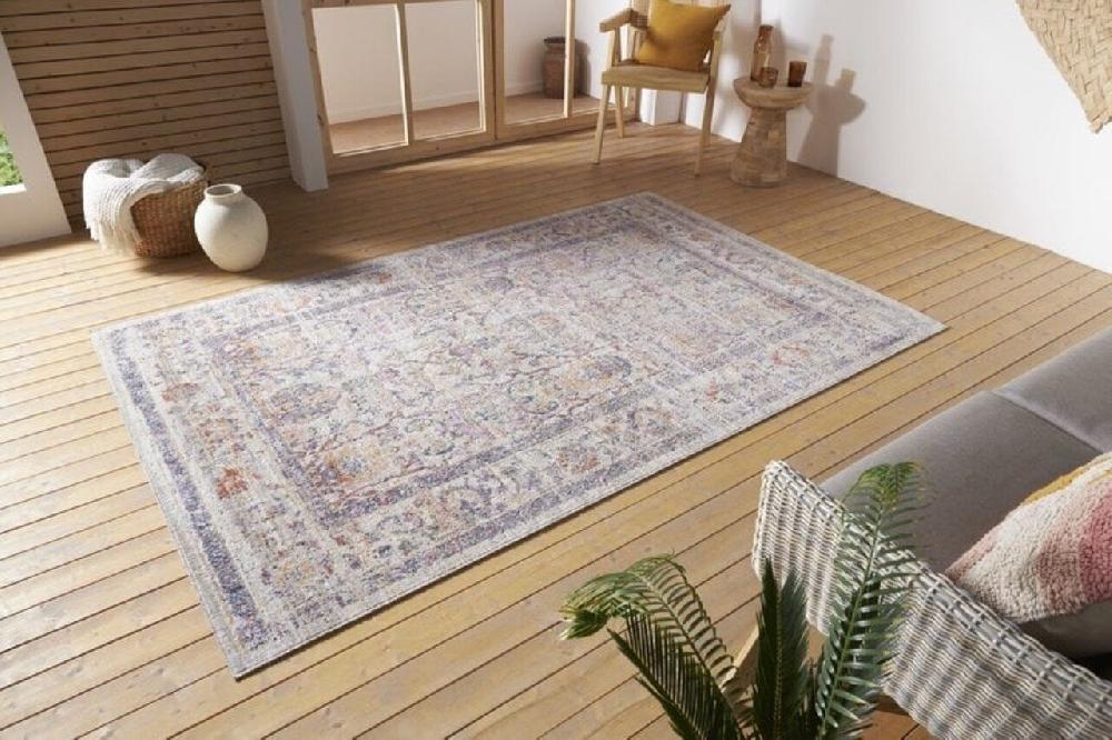 Flycarpets Vintage Binnen- En Buitenkleed - Luxor Crème/Multi