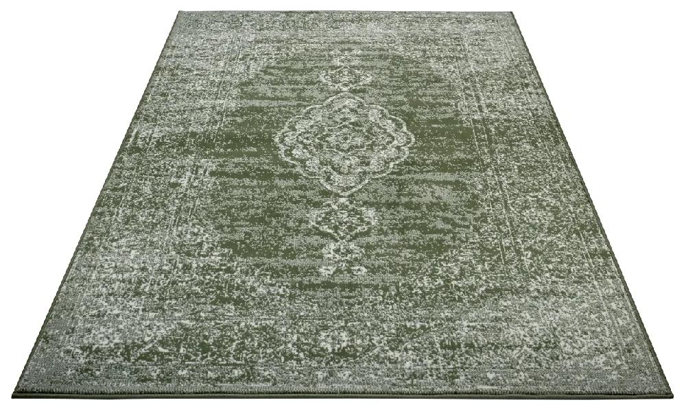 Flycarpets Vintage Laagpolig Vloerkleed - Gloria - Groen