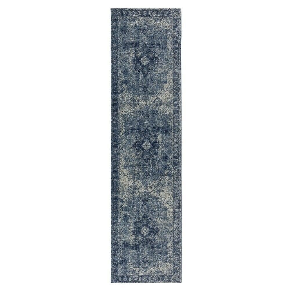 Flycarpets Vintage Loper - Antique Traditioneel Blauw