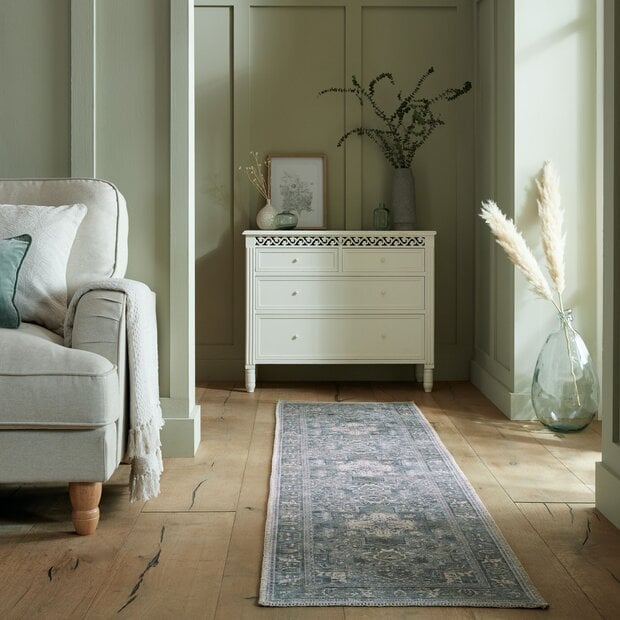 flycarpets Vintage Loper - Windsor Traditioneel Groen