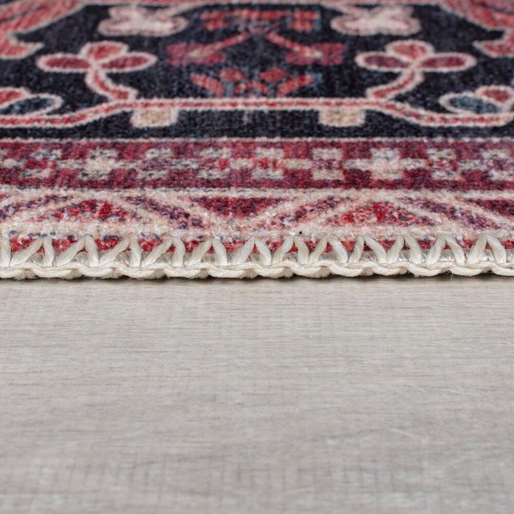 Flycarpets Vintage Vloerkleed - Windsor Traditioneel Rood