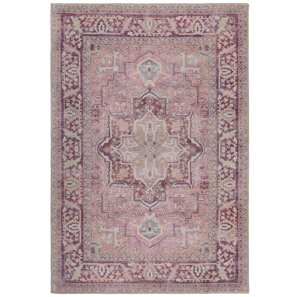 Flycarpets Vintage Vloerkleed - Windsor Traditioneel Roze