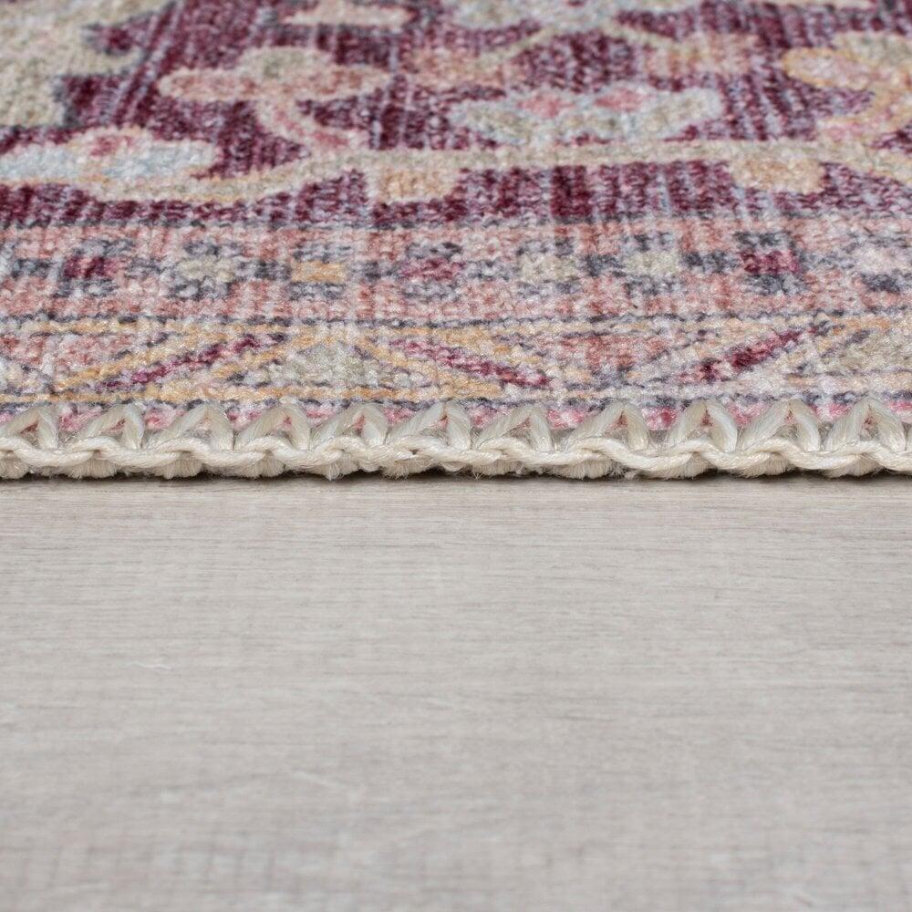 Flycarpets Vintage Vloerkleed - Windsor Traditioneel Roze