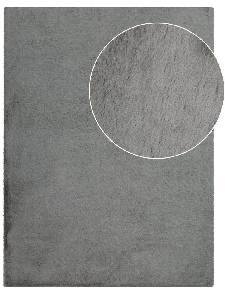 Flycarpets Wasbaar Fluffy Vloerkleed - Amalfi Antraciet